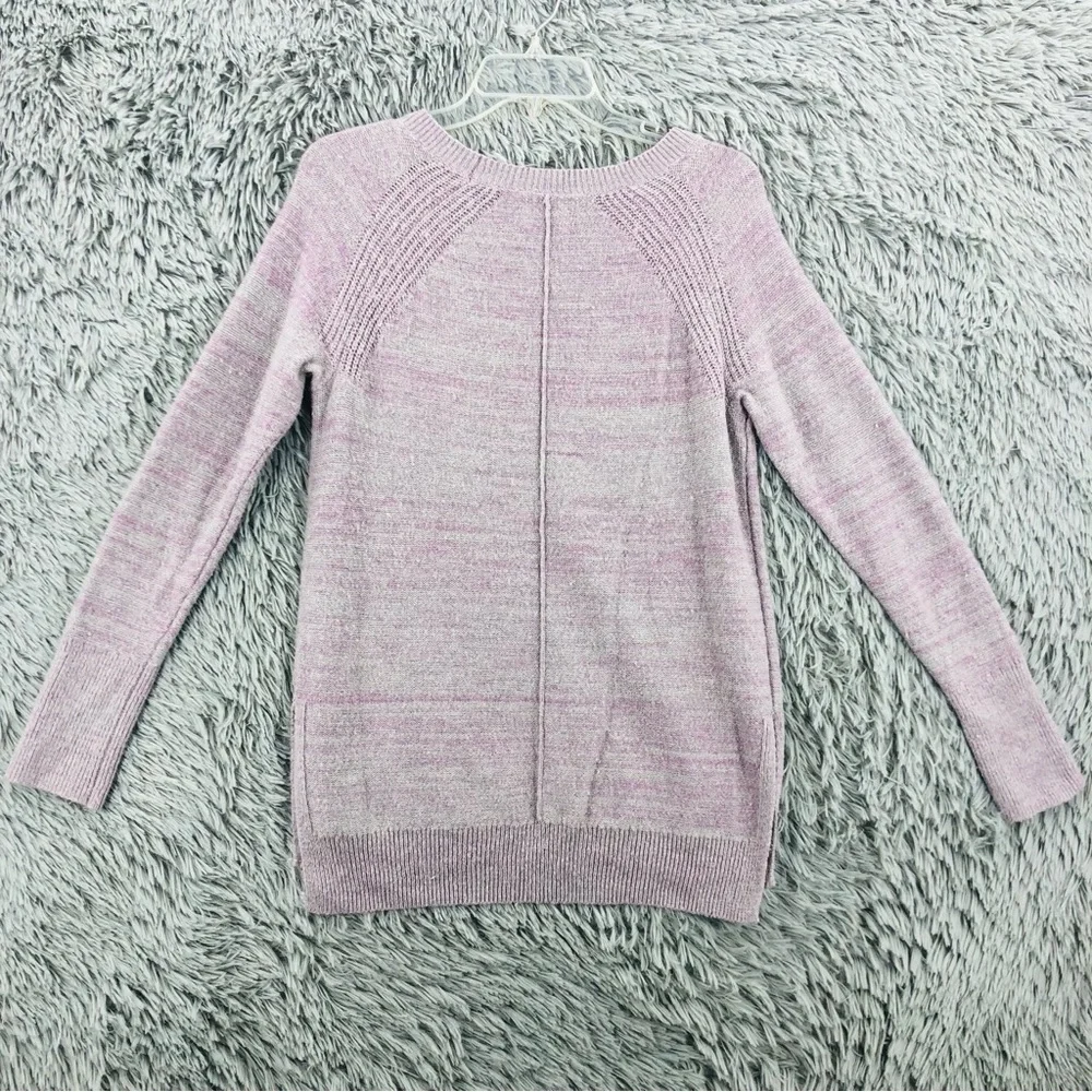 Lou & Grey Sweater Womens Alpaca Wool Blend Small Purple Long Soft Lightweight